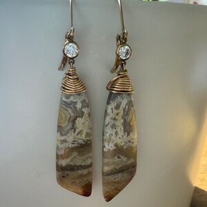Taylor and Tessier Aspen stone earrings
